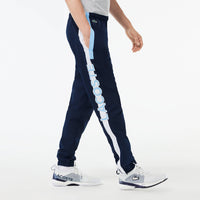 Elastic waist sweatpants - Navy & White