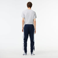 Elastic waist sweatpants - Navy & White