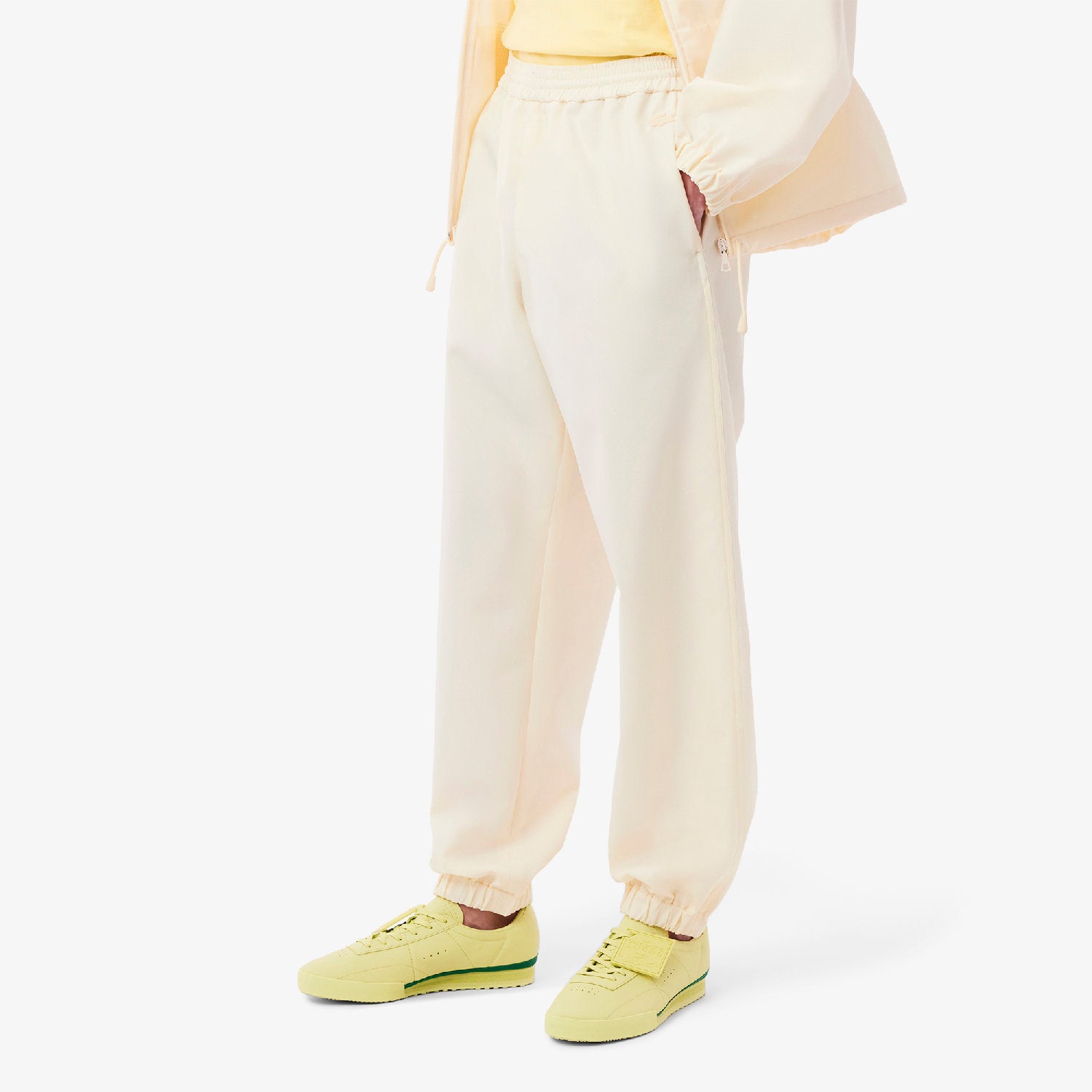 Oversized twill sweatpants - Powder