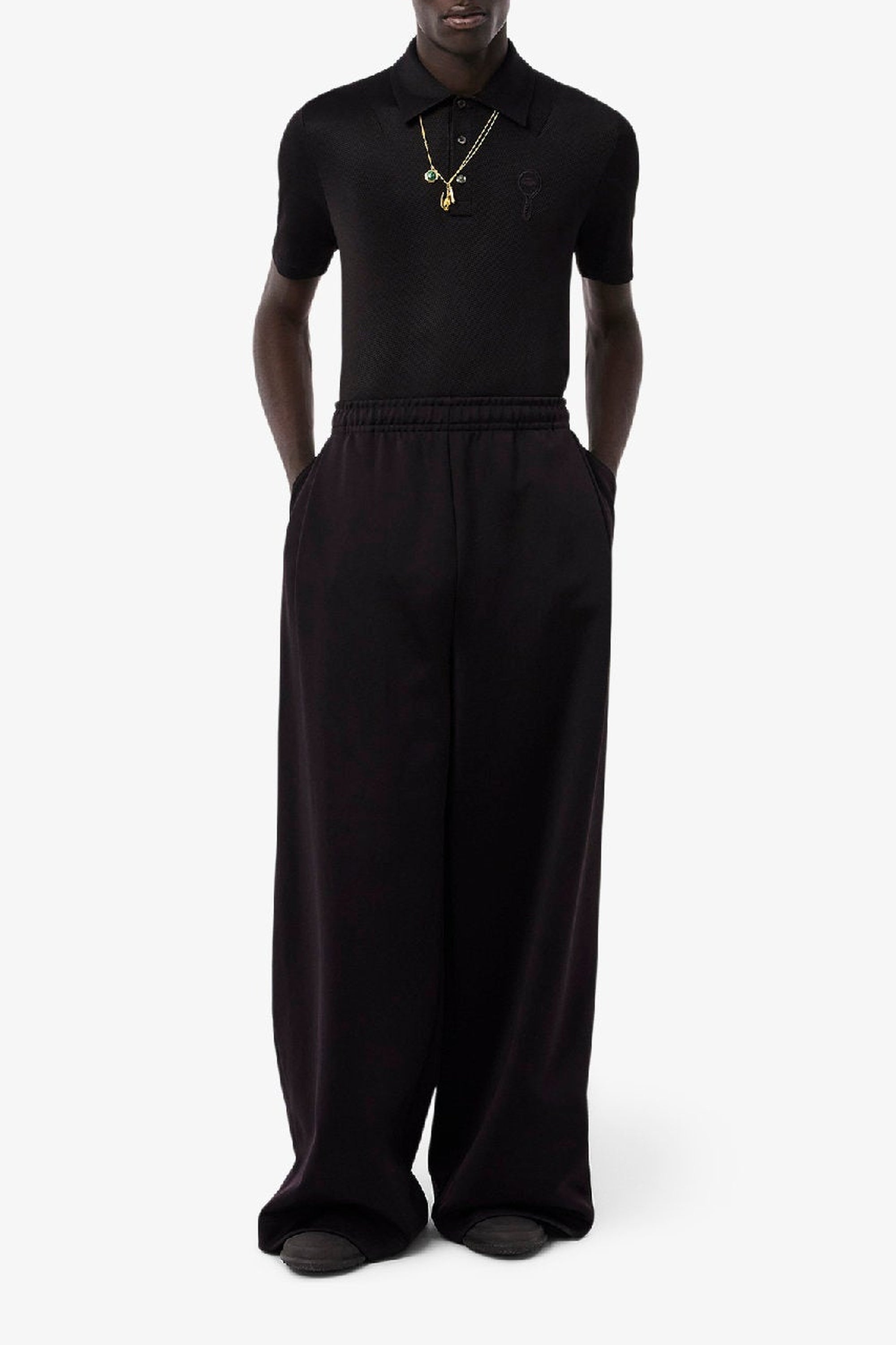 Oversized satin sweatpants - Buffalo