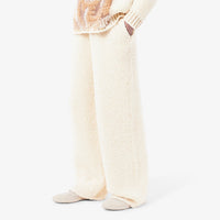 Pantalon décontracté en maille bouclette - Farine