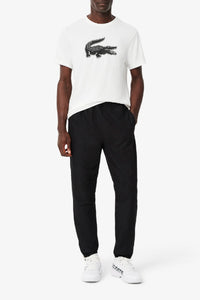 Tennis sweatpants with designer stripes - Black