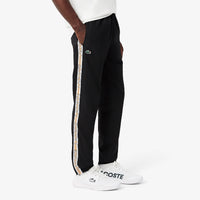 Tennis sweatpants with designer stripes - Black
