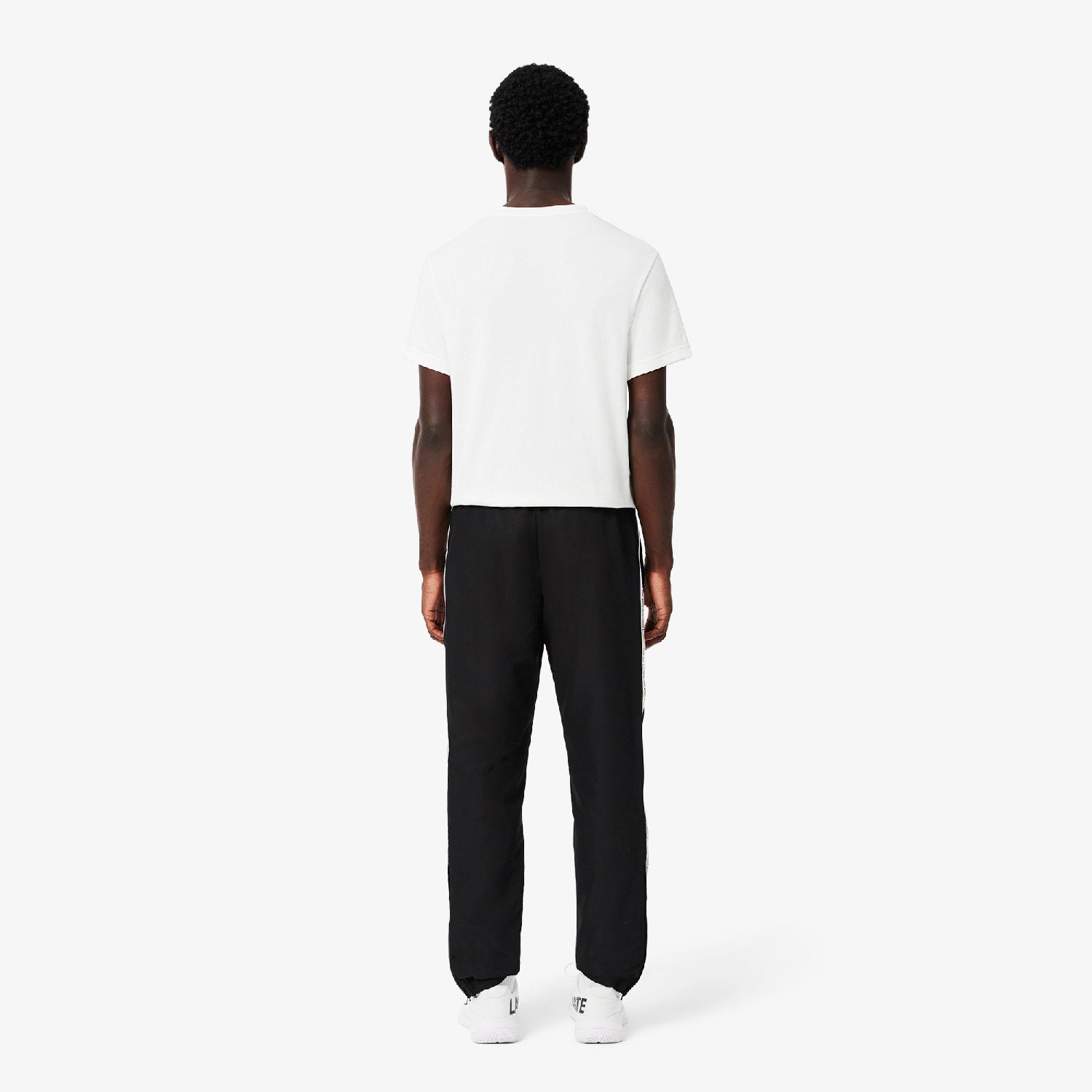 Tennis sweatpants with designer stripes - Black