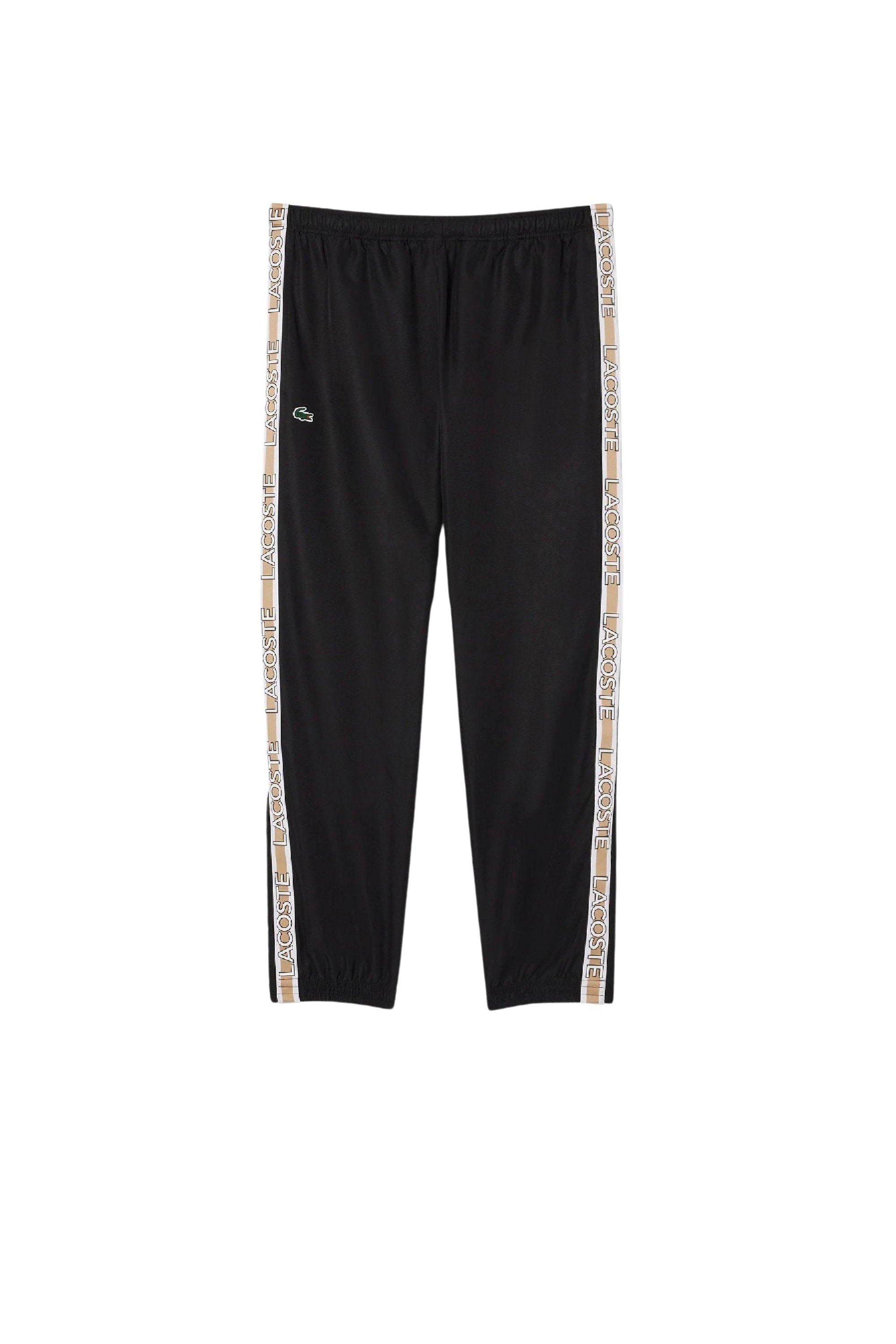 Tennis sweatpants with designer stripes - Black