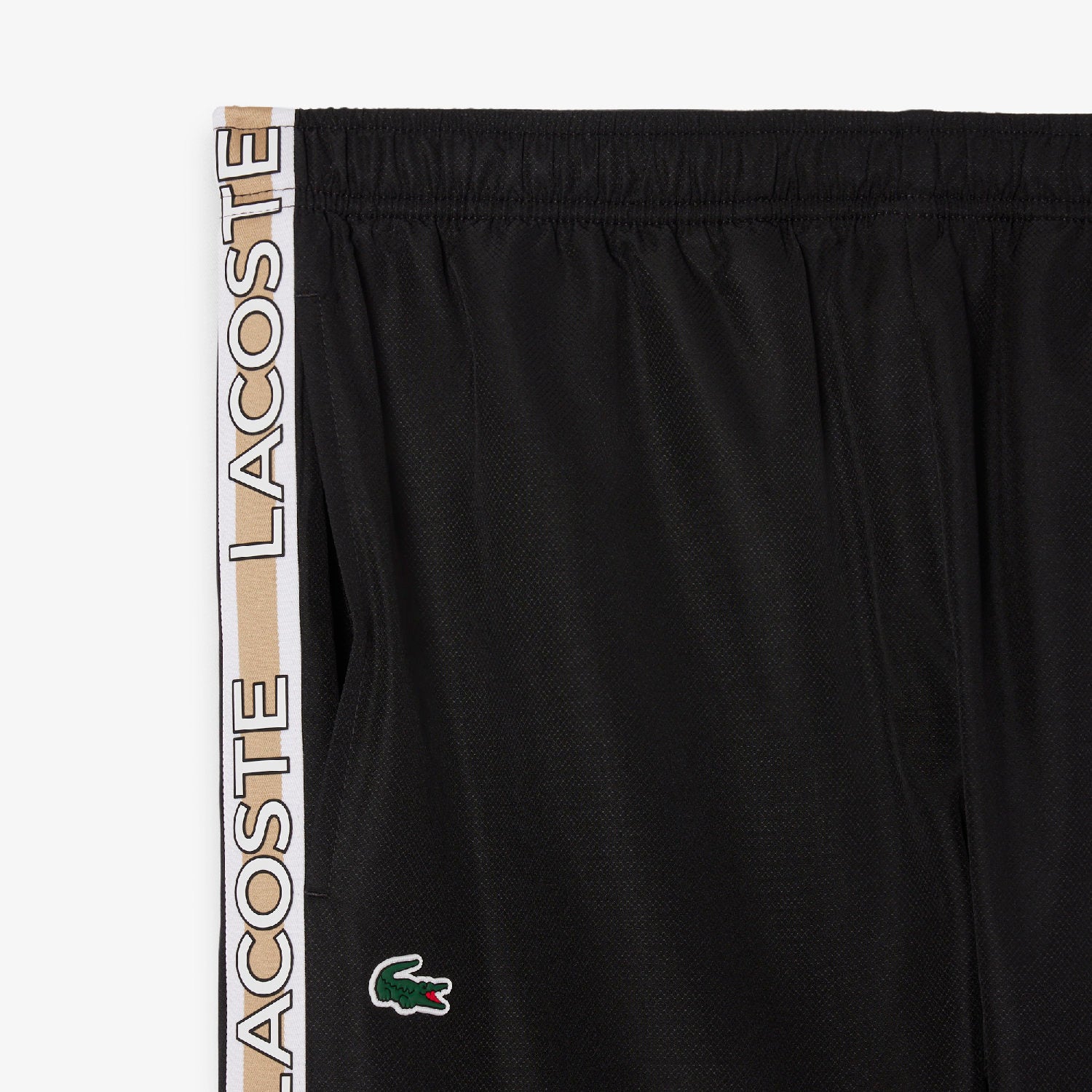 Tennis sweatpants with designer stripes - Black