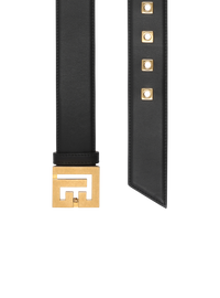 Ceinture pb belt en cuir - Noir