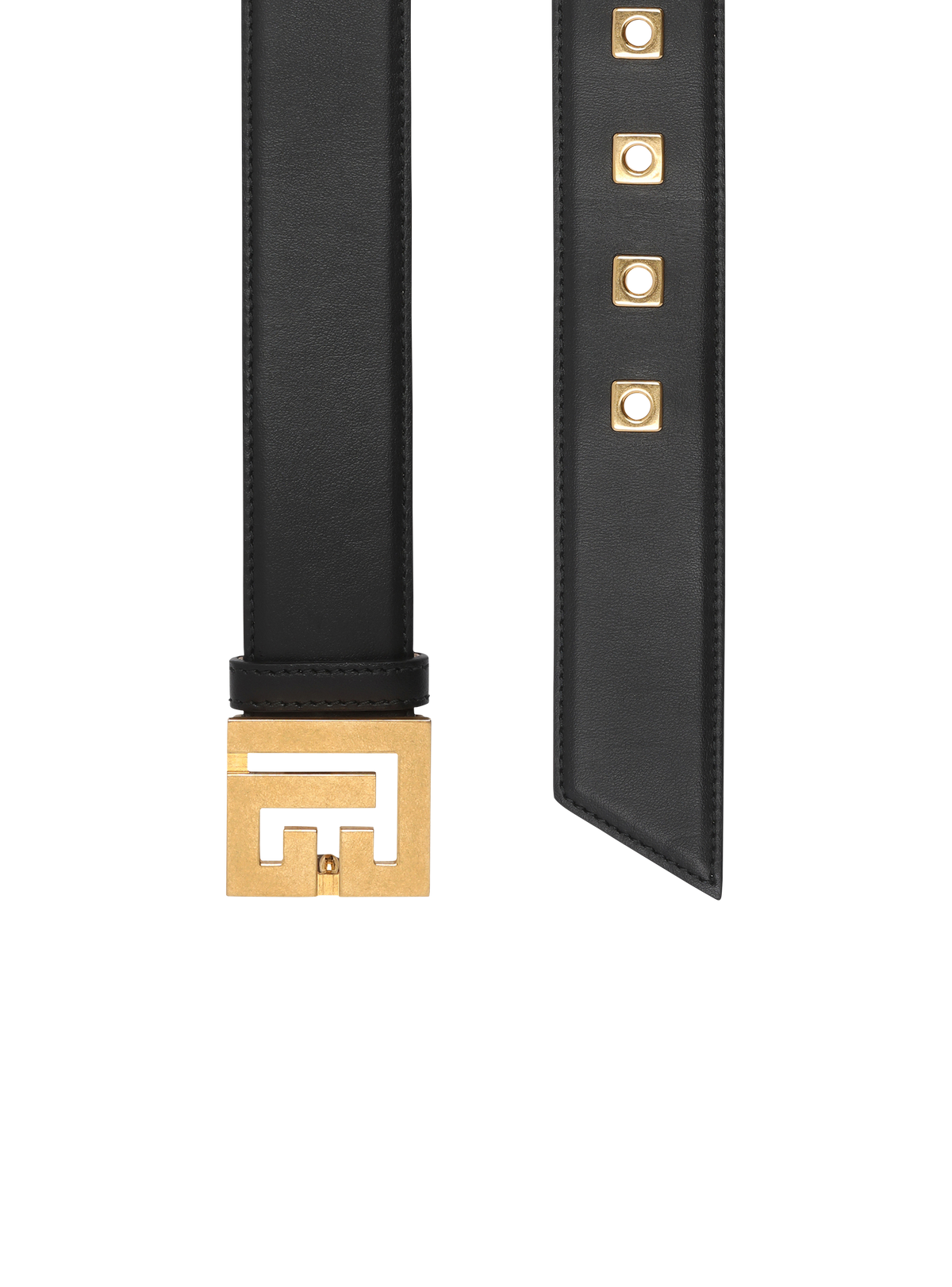 Ceinture pb belt en cuir - Noir