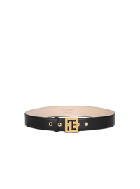 Ceinture pb belt en cuir - Noir