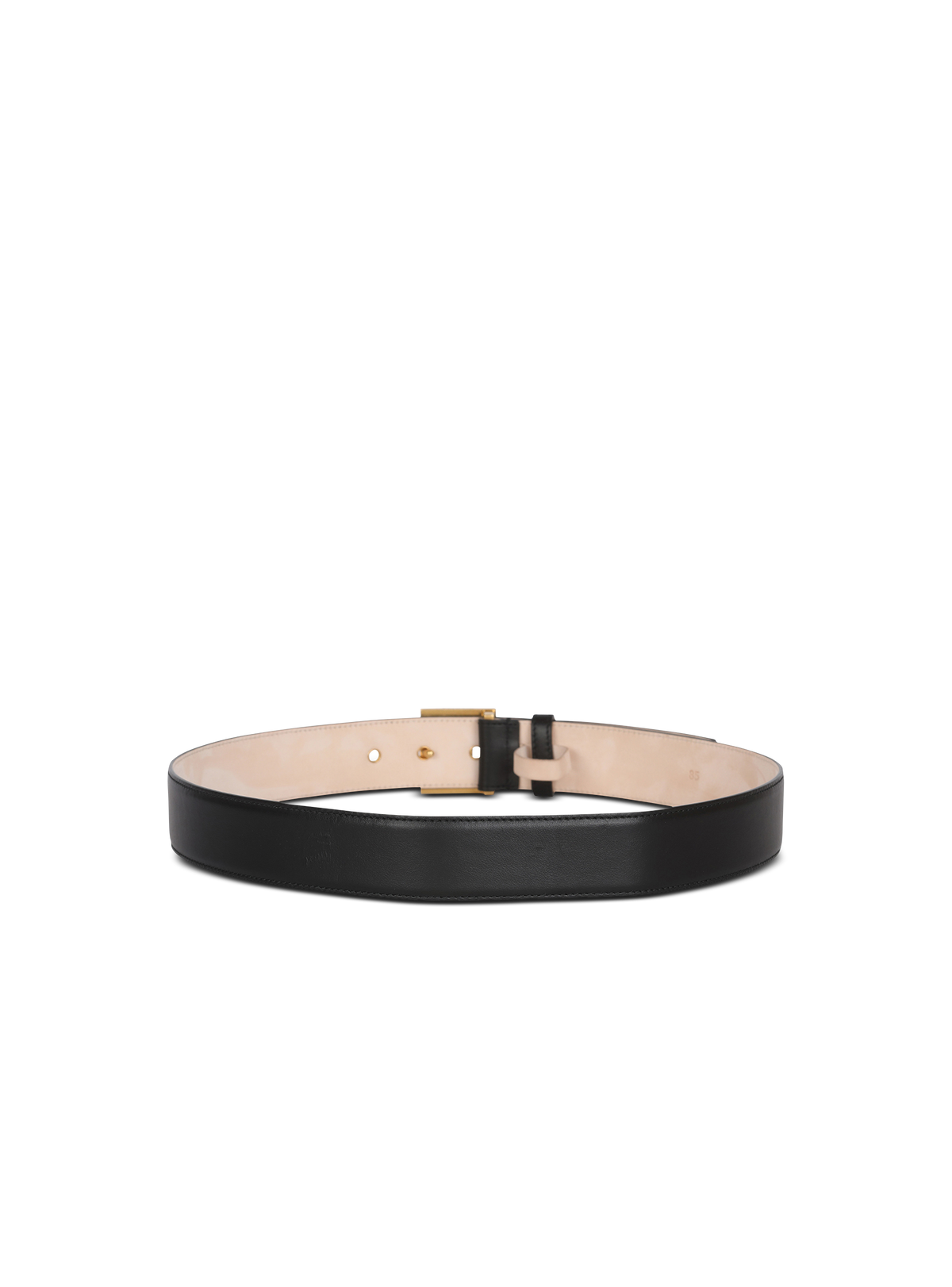 Ceinture pb belt en cuir - Noir