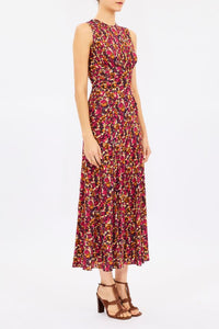 Robe Lana froncée - Orchid