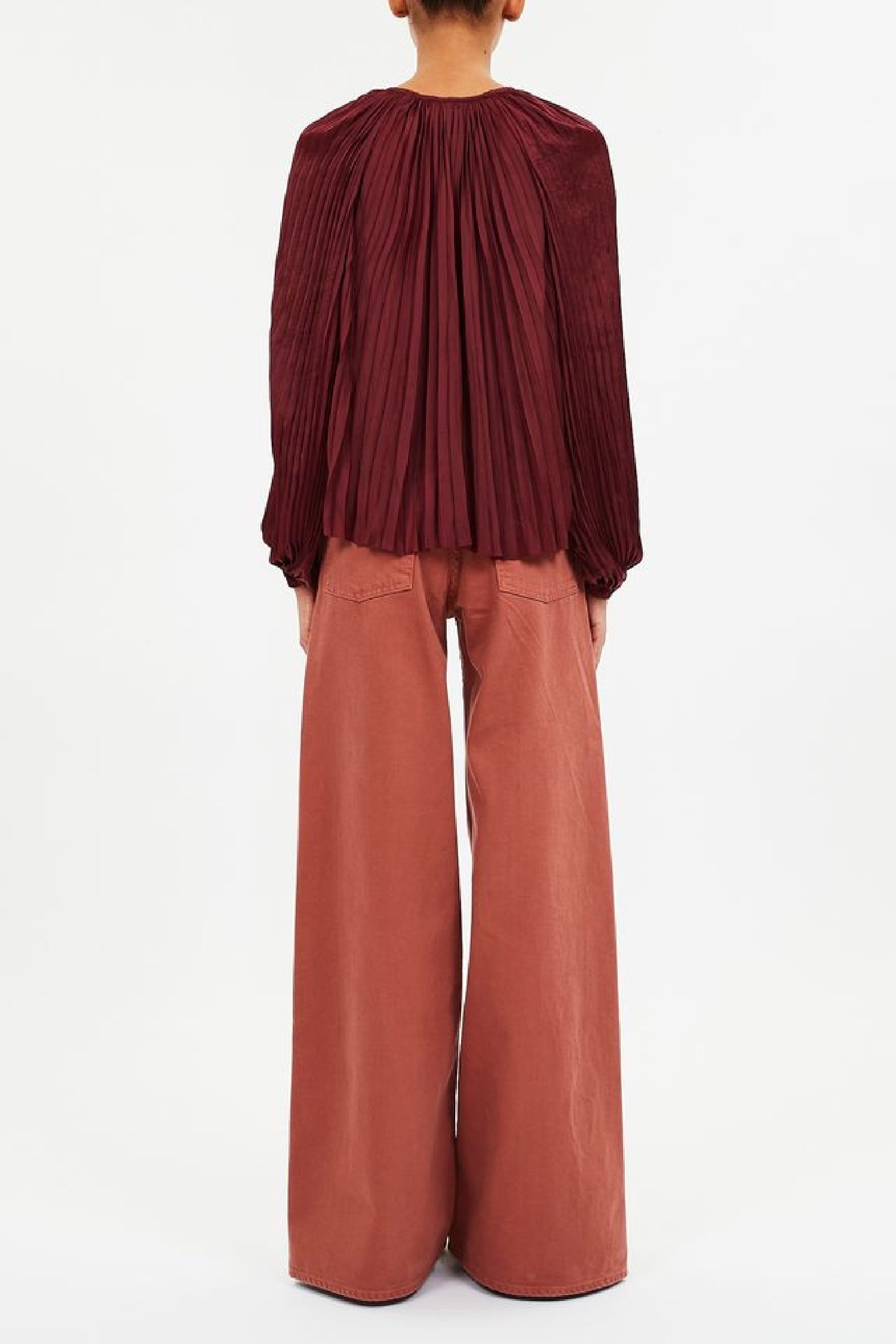 Blouse Electra à manches longues - Claret