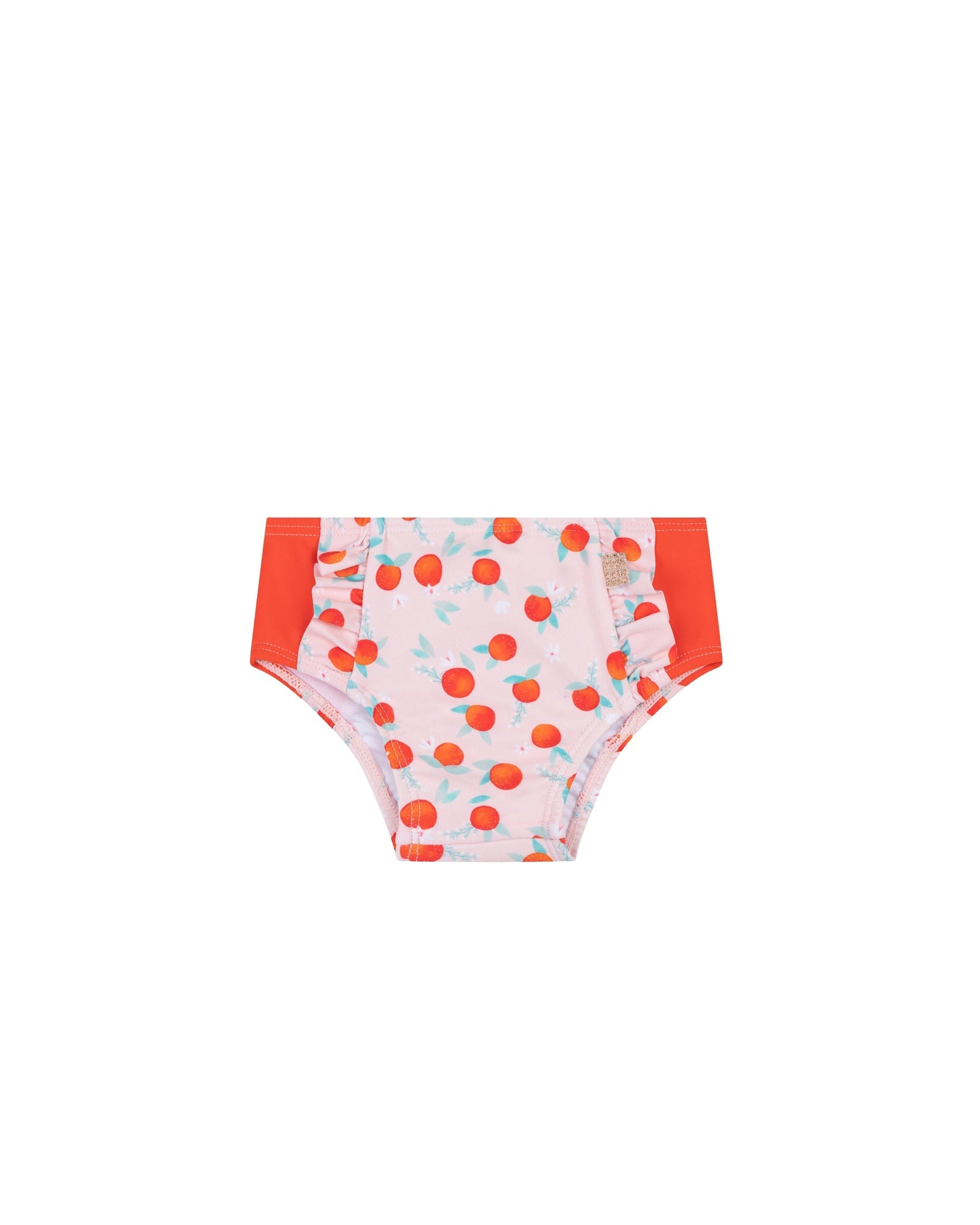 Bas de bikini motif agrumes - Rose & Rouge