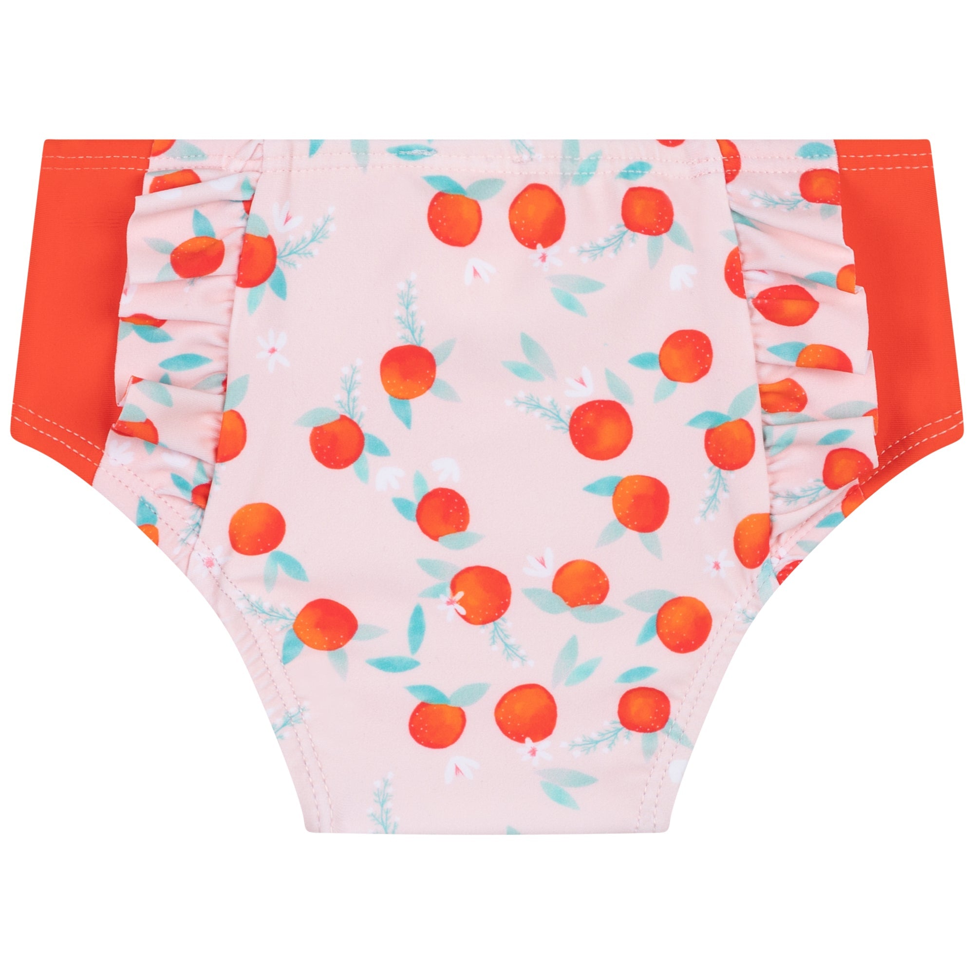 Bas de bikini motif agrumes - Rose & Rouge
