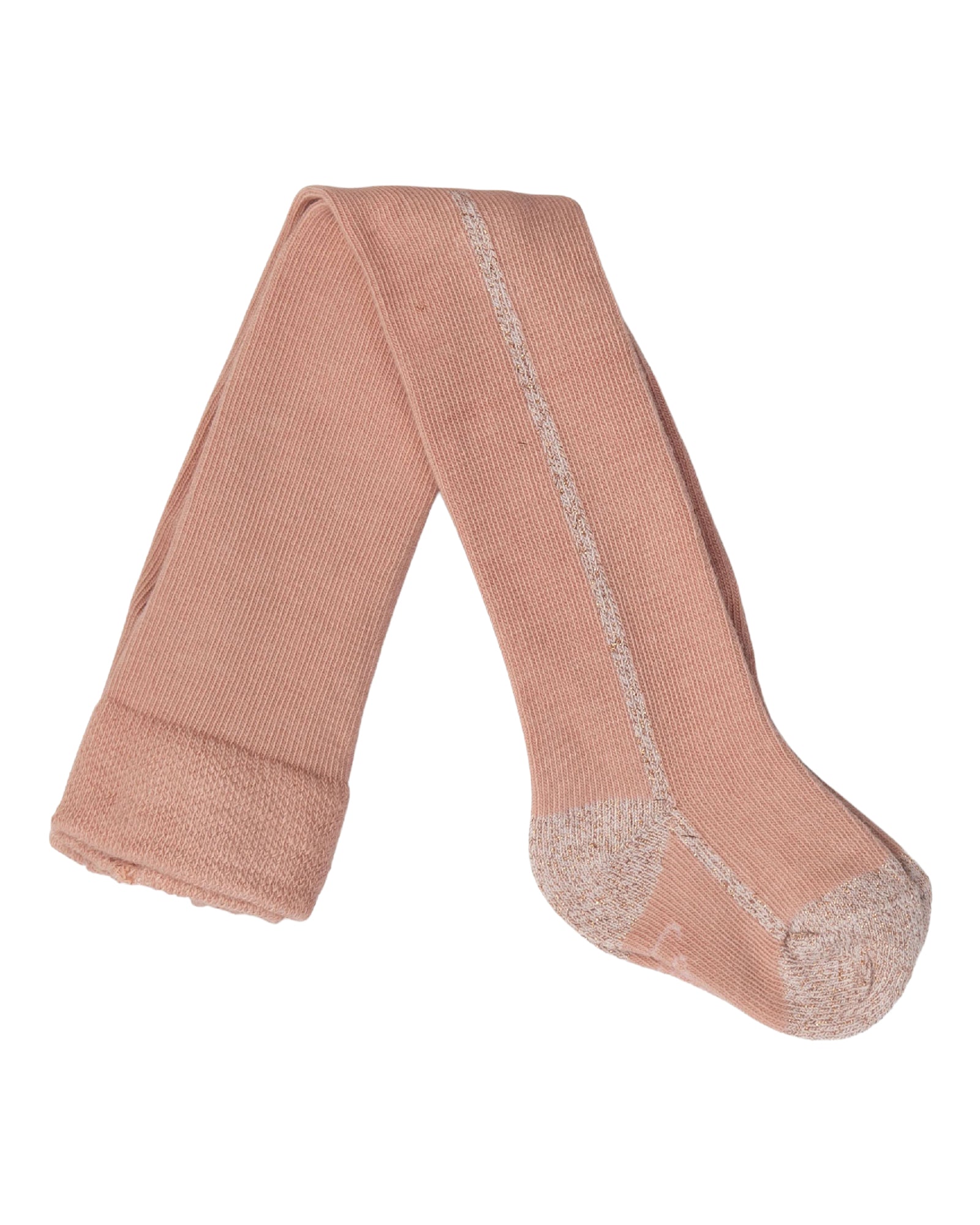 Collants avec logo en coton - Nude