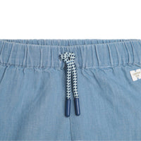 Short taille élastiqué en denim - Denim Blue