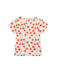 T-shirt manches courtes en coton - Litchi