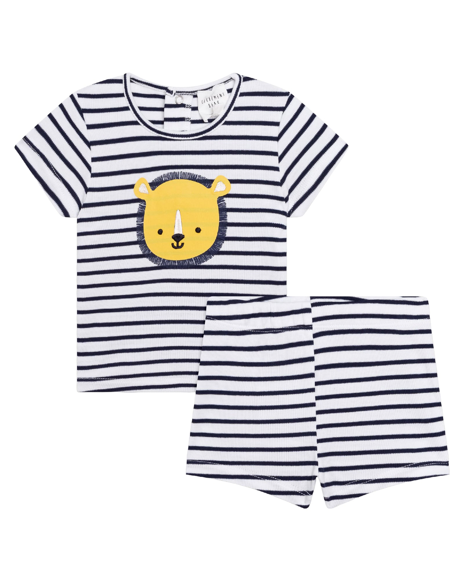 Pyjama 2 pieces en coton - Blanc Bleu