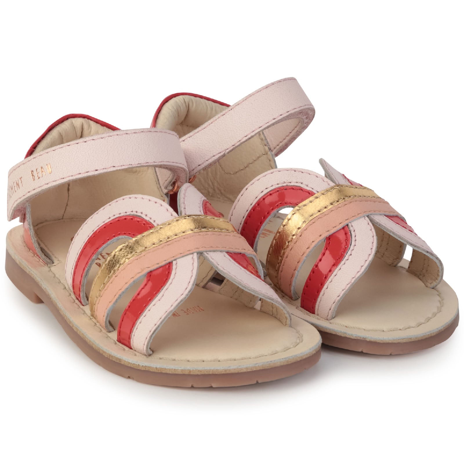 Sandales en cuir - Multicolor