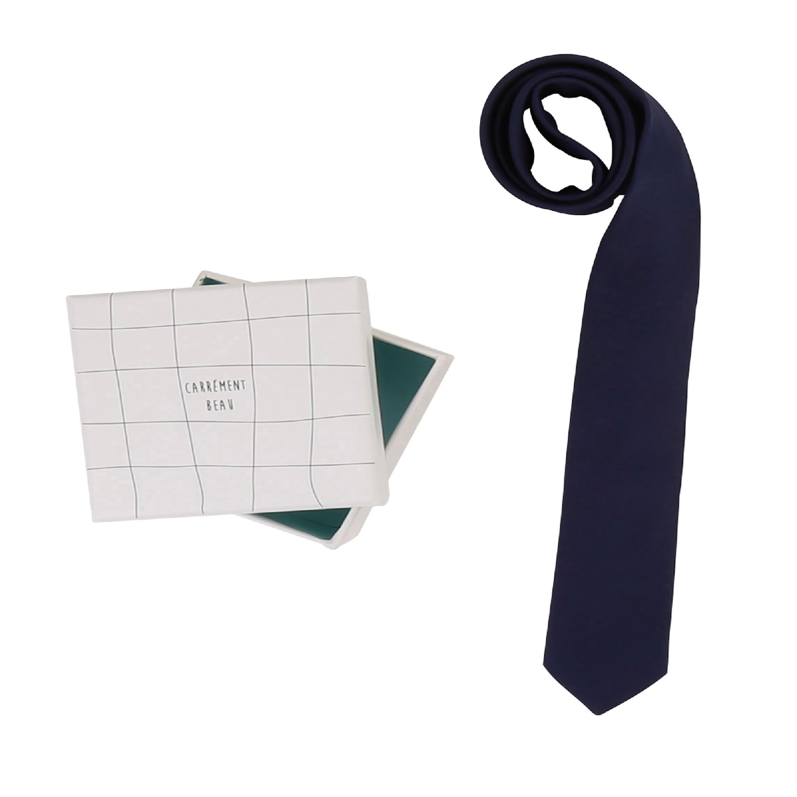 Cravate en satin - Blue Indigo
