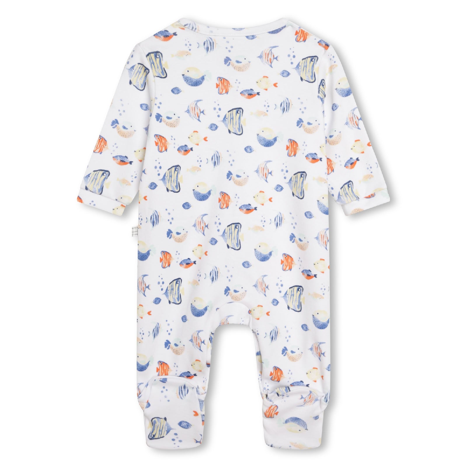 Pyjama motif poisson en coton - Blanc