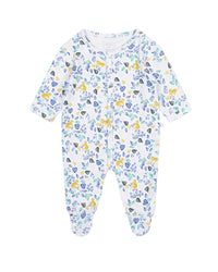 Pyjama motif jungle en coton - Blanc
