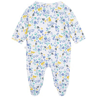 Pyjama motif jungle en coton - Blanc