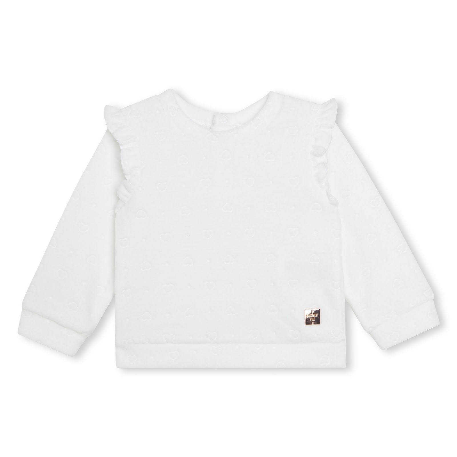 Ensemble sweat pantalon en coton - Blanc