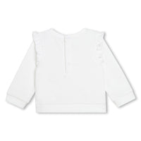 Ensemble sweat pantalon en coton - Blanc