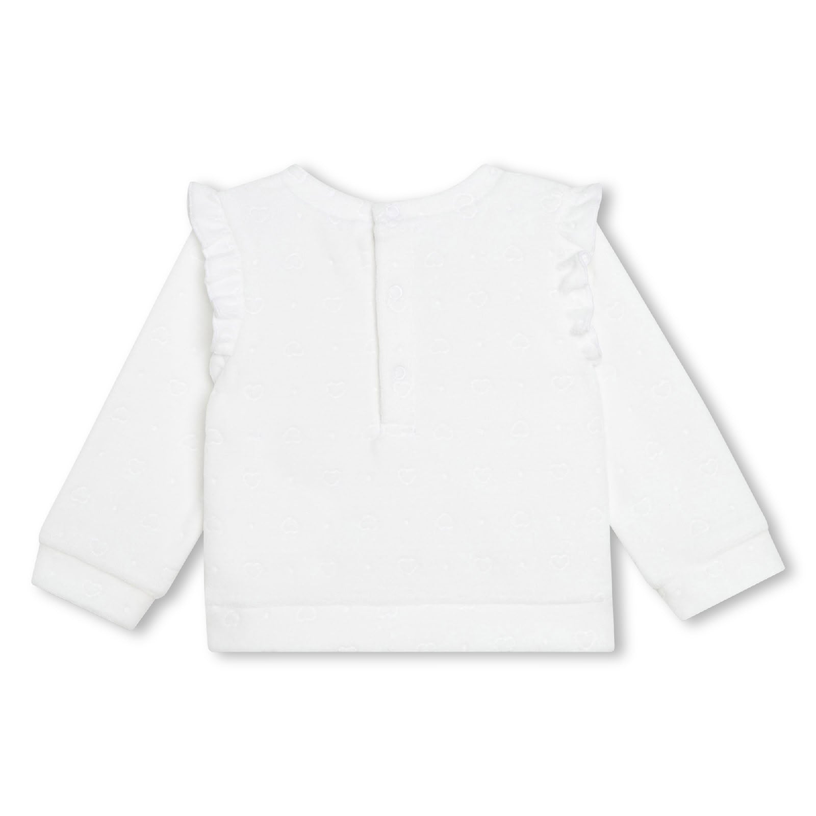 Ensemble sweat pantalon en coton - Blanc