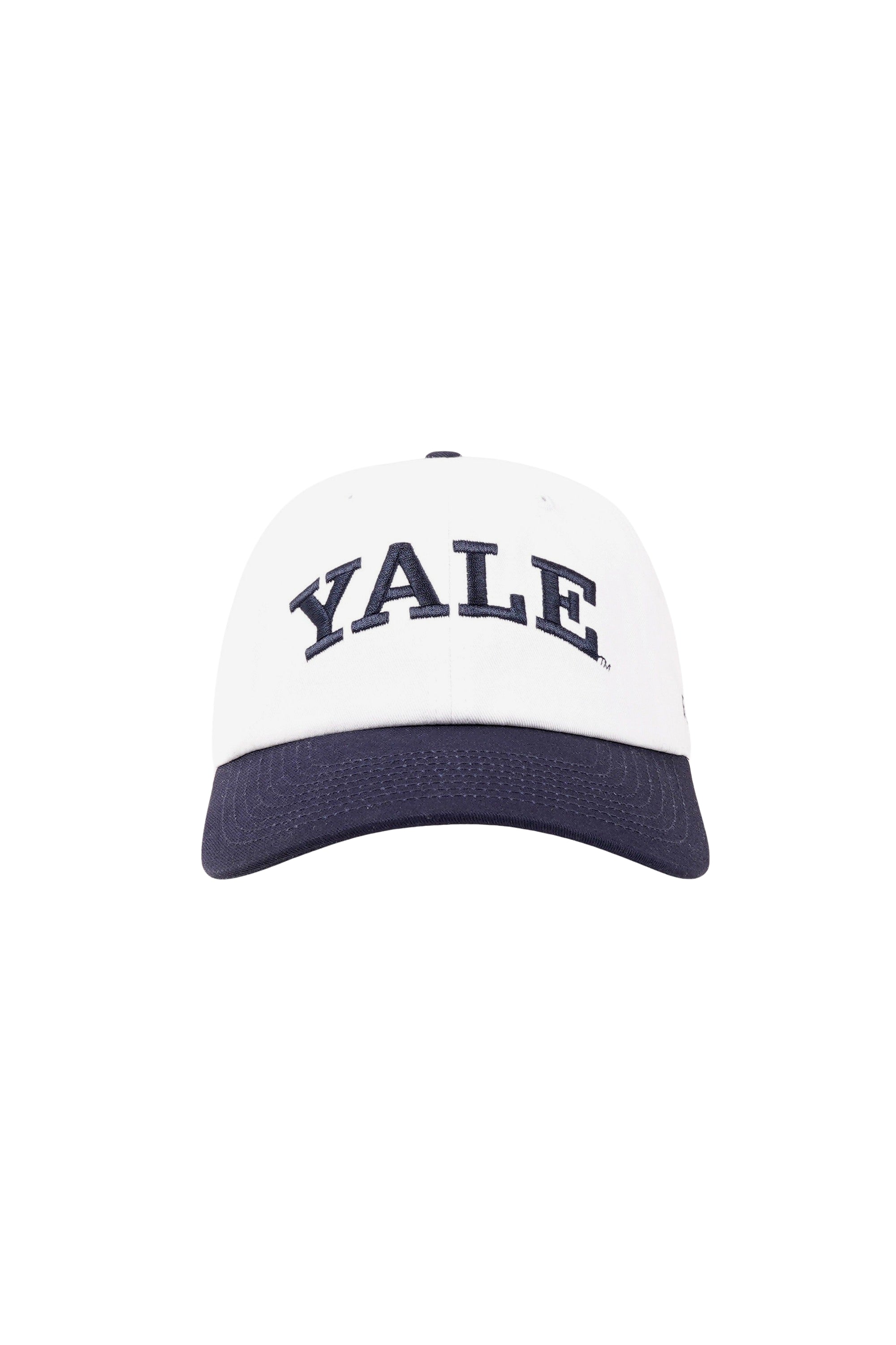 Yale Classic Cap - White & Navy Blue
