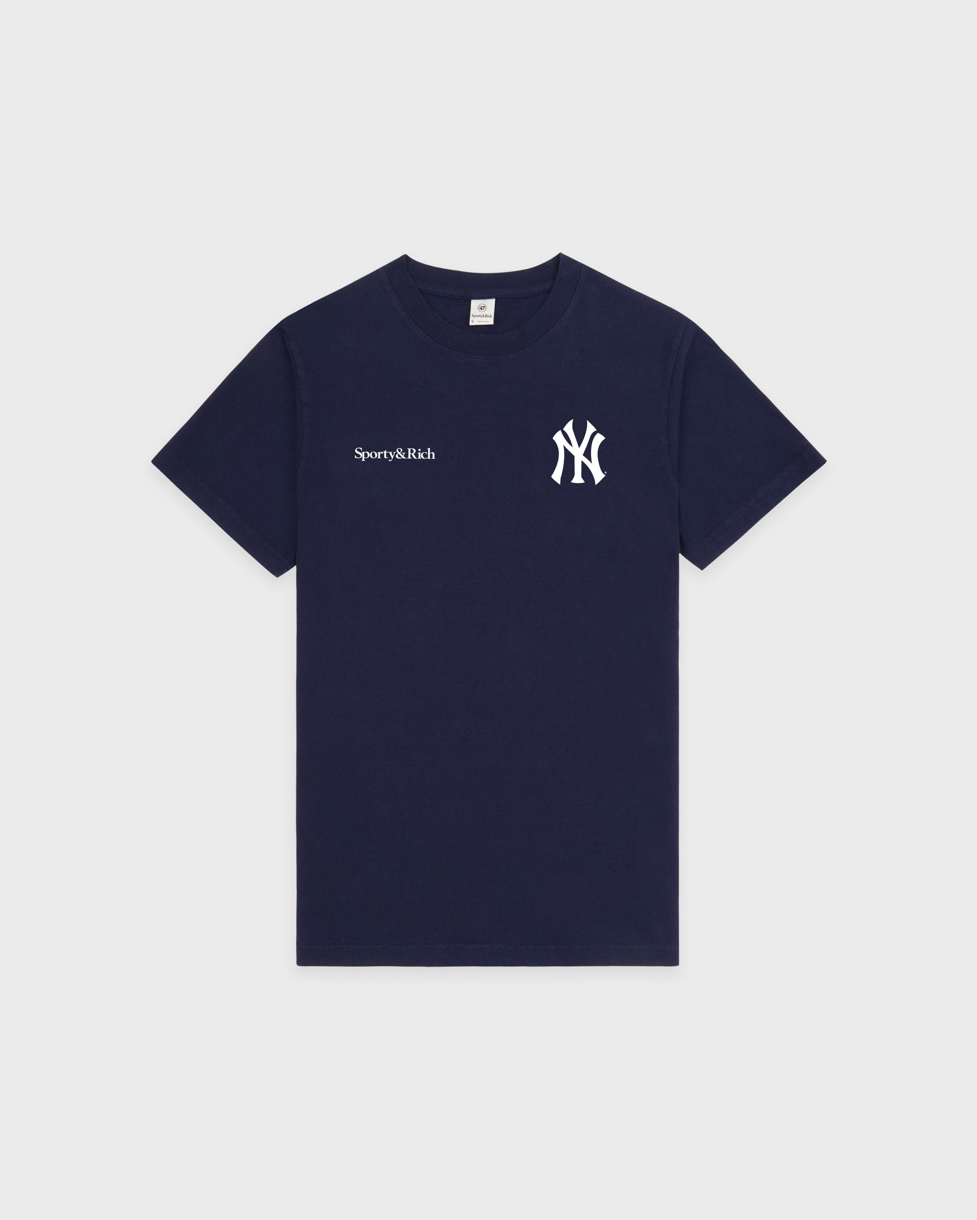 T-shirt Yankees Curve - Bleu marine/Blanc