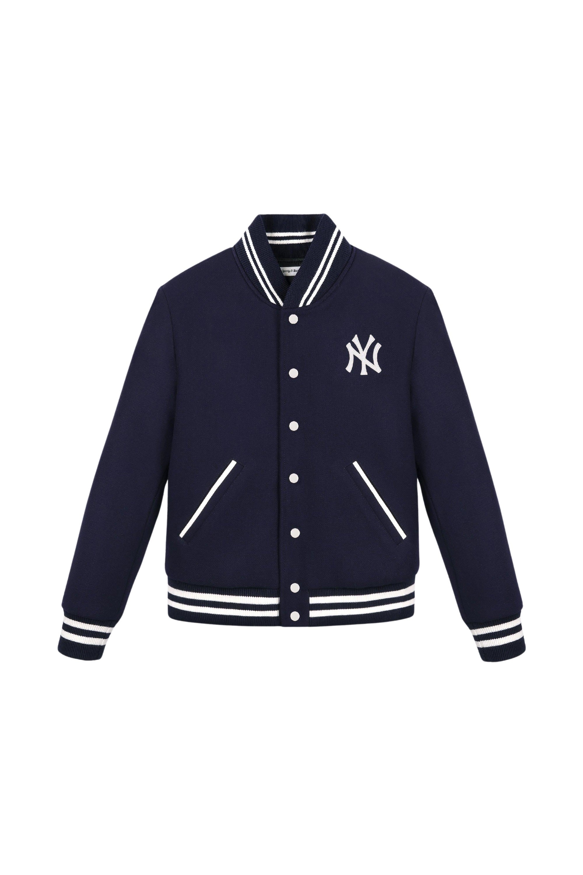 Veste bomber Varsity en laine - Navy