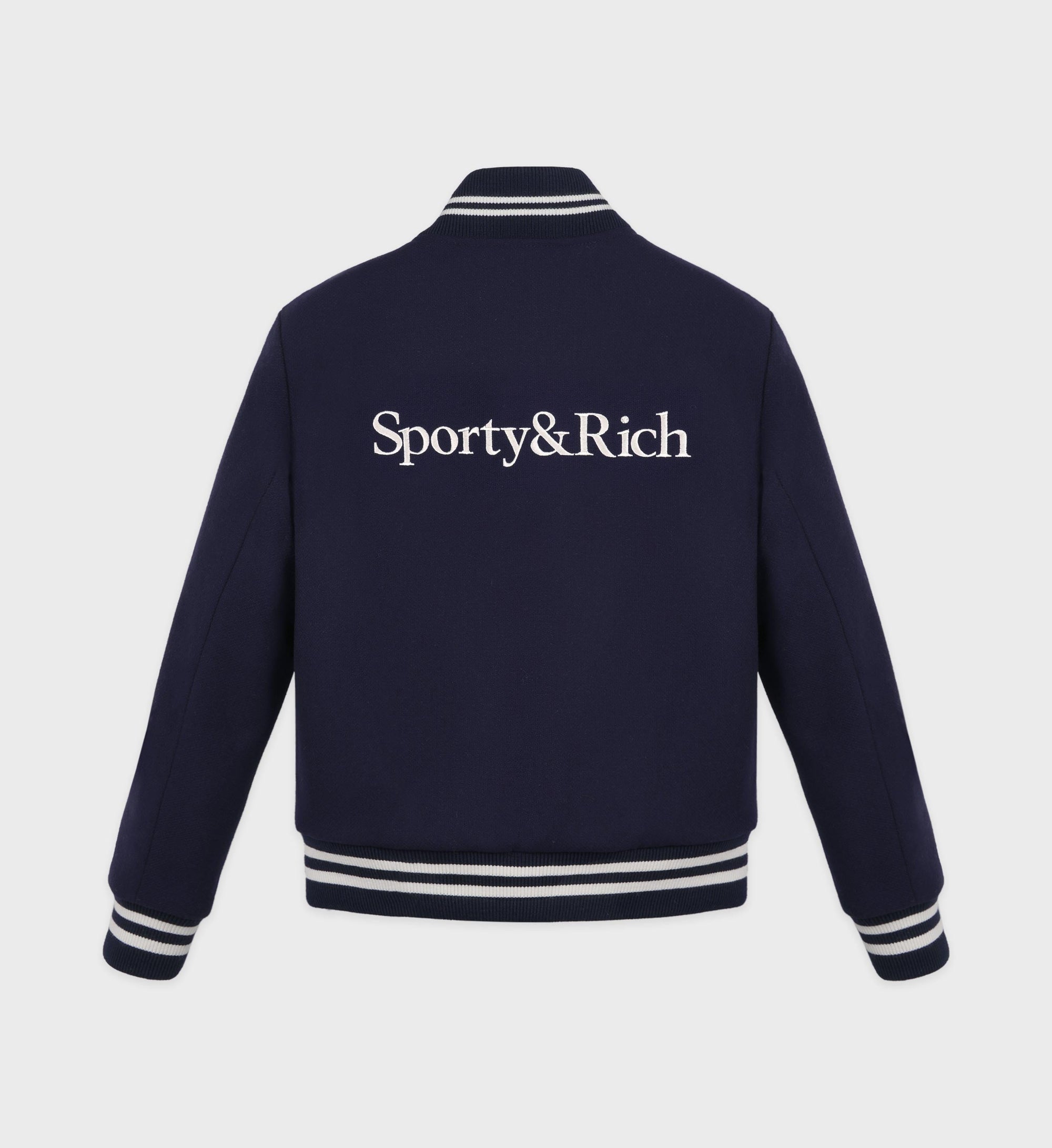 Veste bomber Varsity en laine - Navy