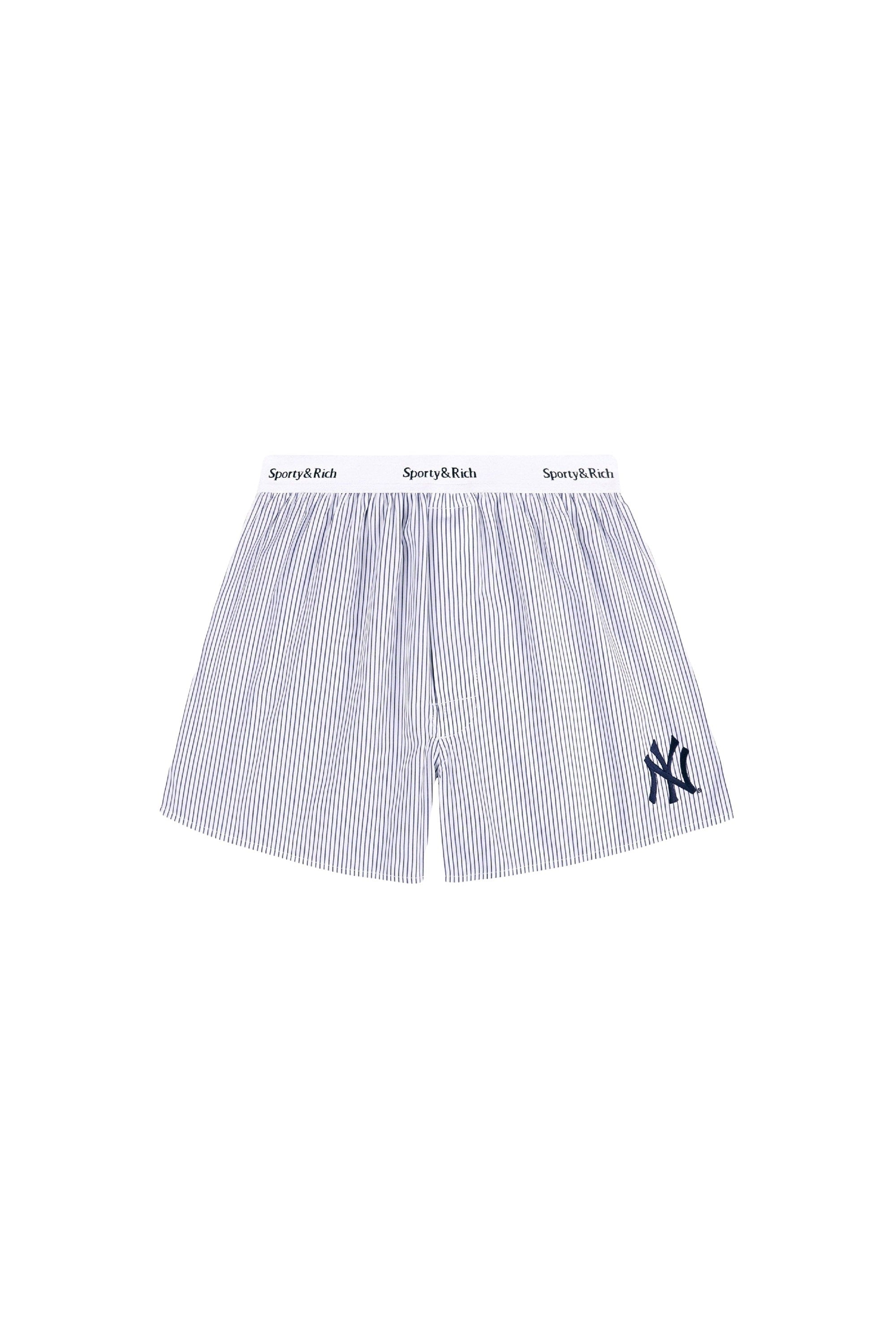 Short à rayures - Navy Striped