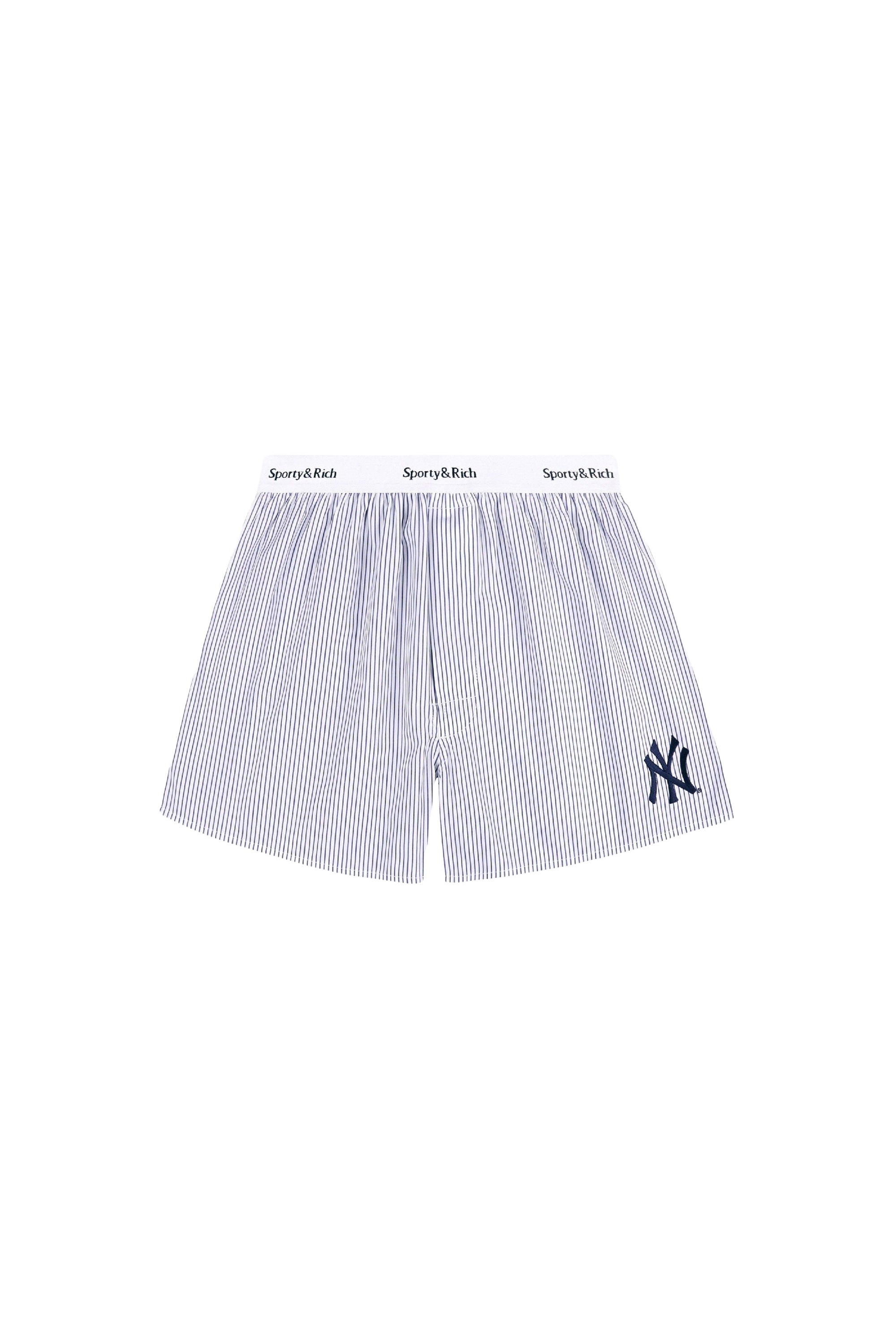 Short à rayures - Navy Striped