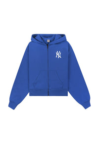Yankees Serif Zip-Up Sweatshirt - Team Blue & White