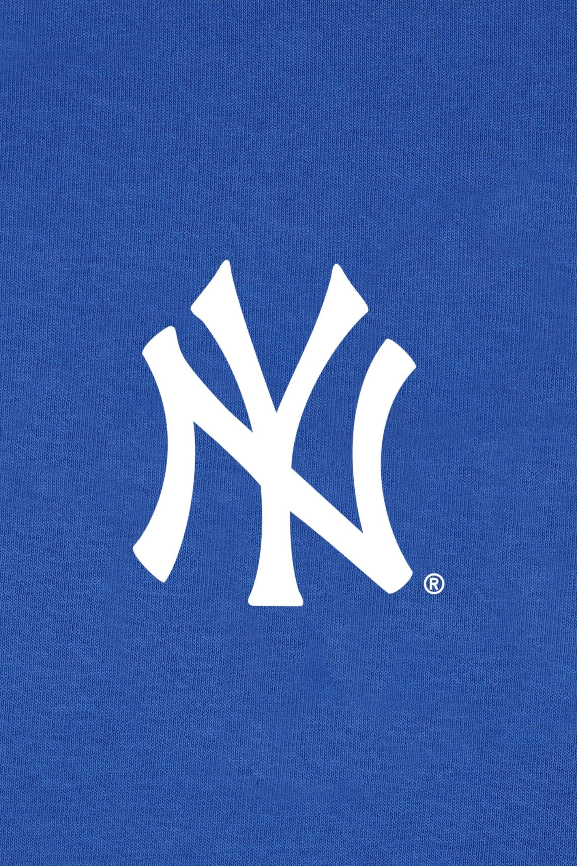 Yankees Serif Disco Short - Team Blue & White