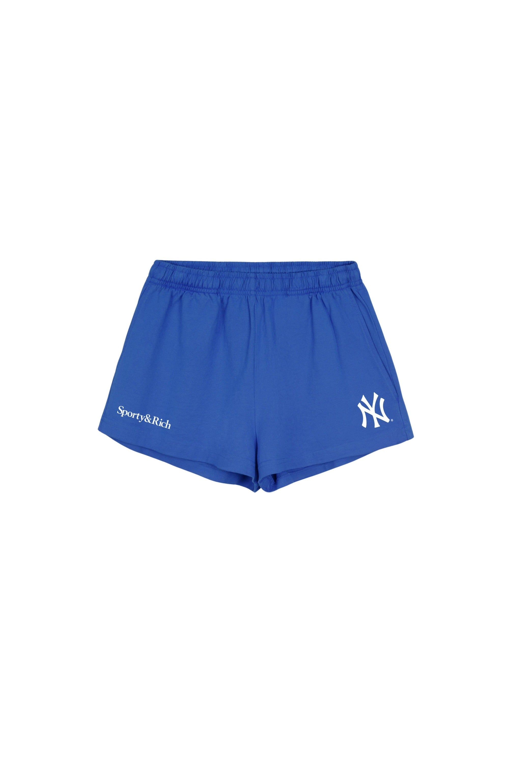 Yankees Serif Disco Short - Team Blue & White