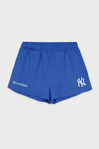 Yankees Serif Disco Short - Team Blue & White