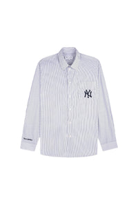 Chemise oversize à rayures - Bleu Marine
