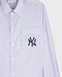 Chemise oversize à rayures - Navy Striped