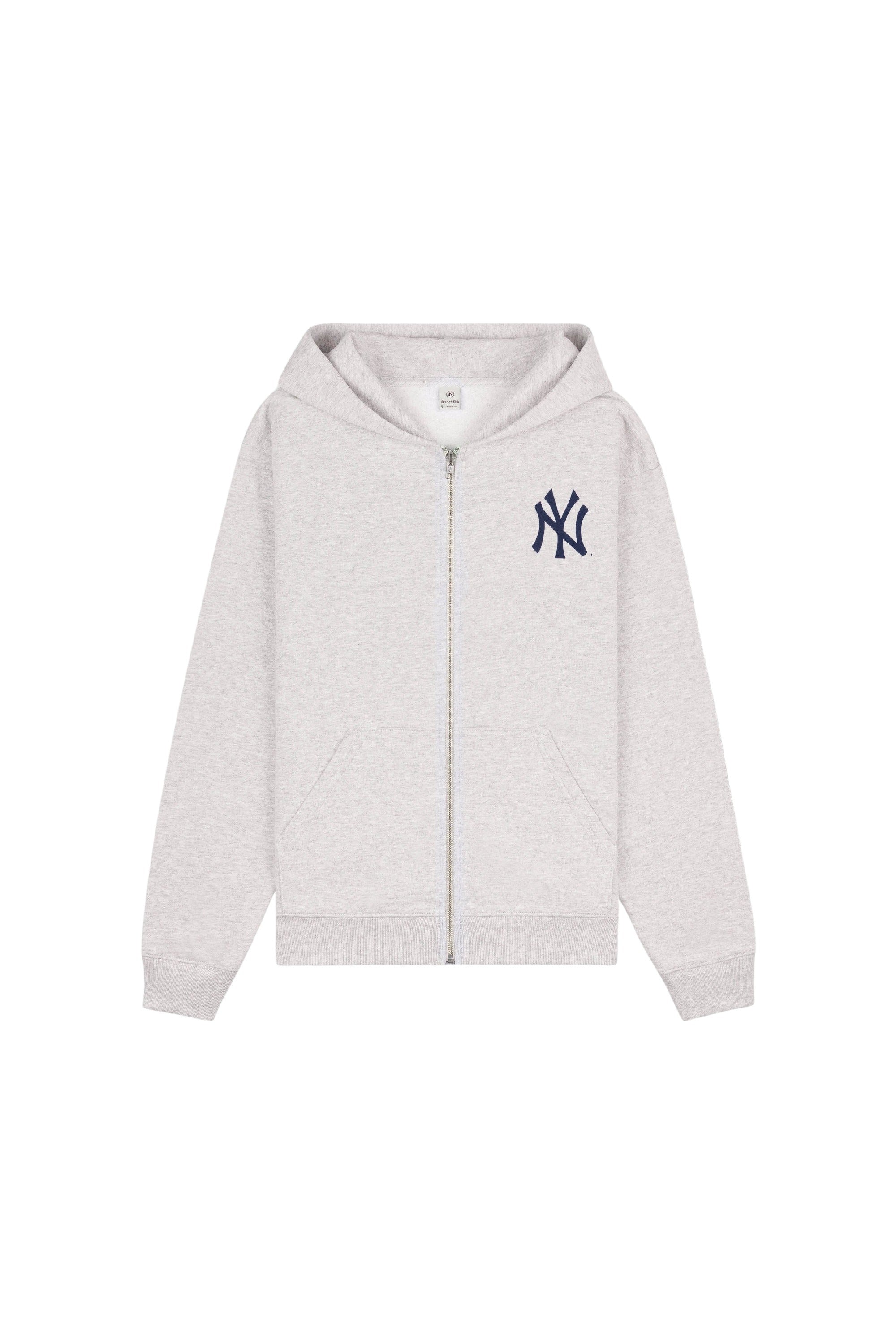 Sweat à capuche Yankees zippé - Heather Gray