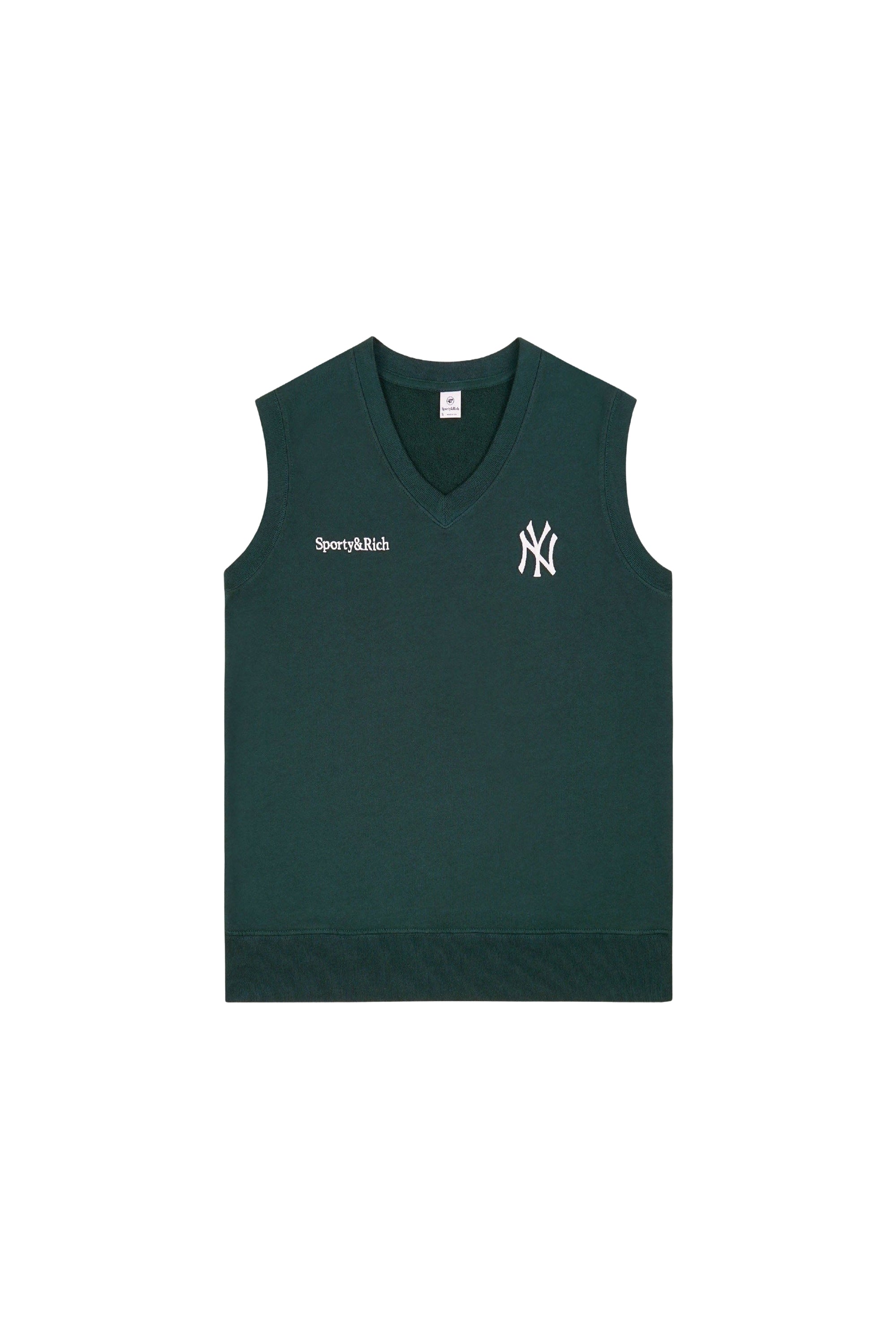 Sweatshirt Yankees à col V sans manches - Forest