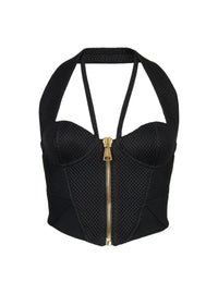 Top en maille - Noir