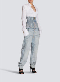 Jean boyfriend vintage - Bleu Jean Clair
