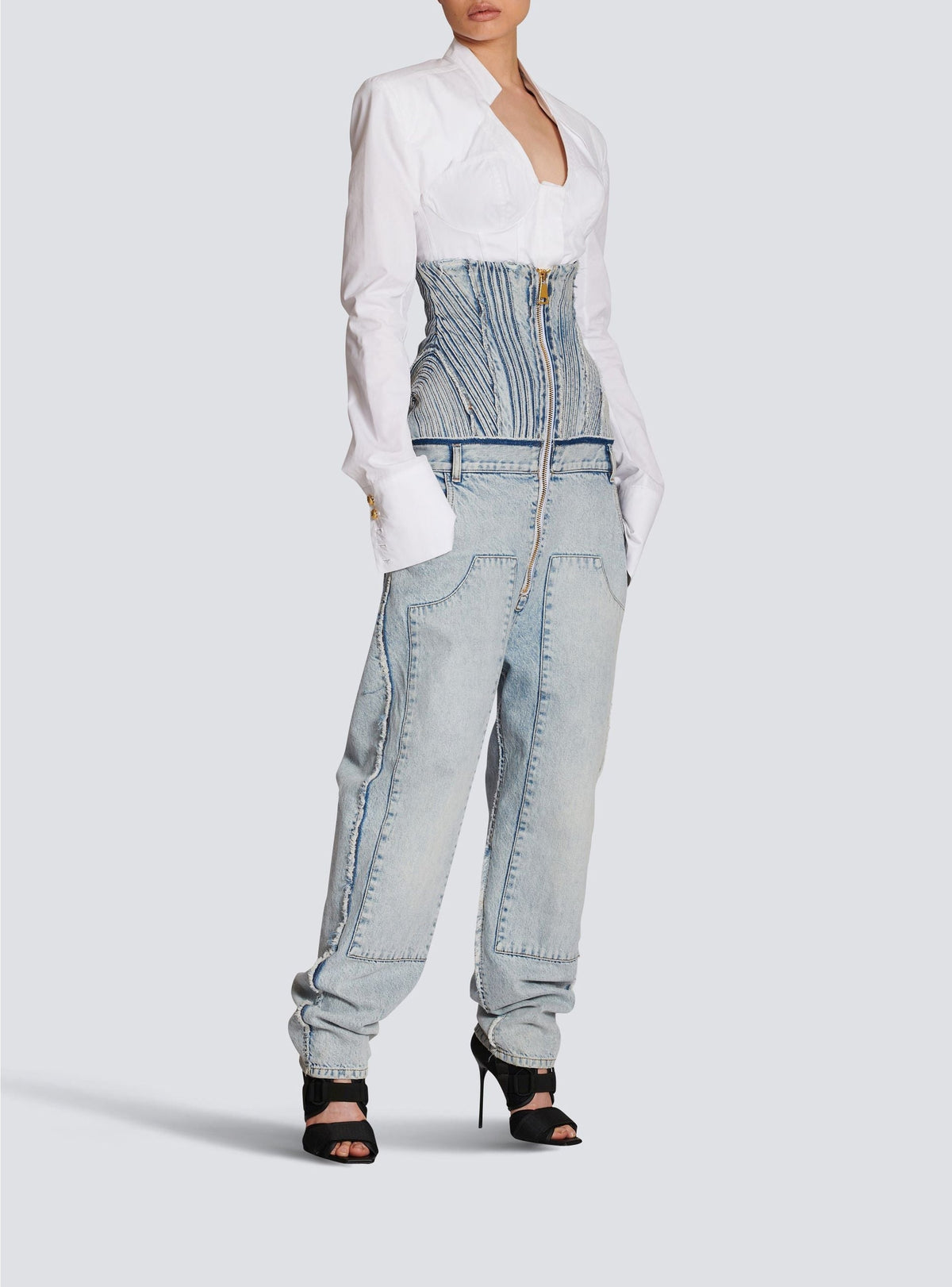 Jean boyfriend vintage - Bleu Jean Clair