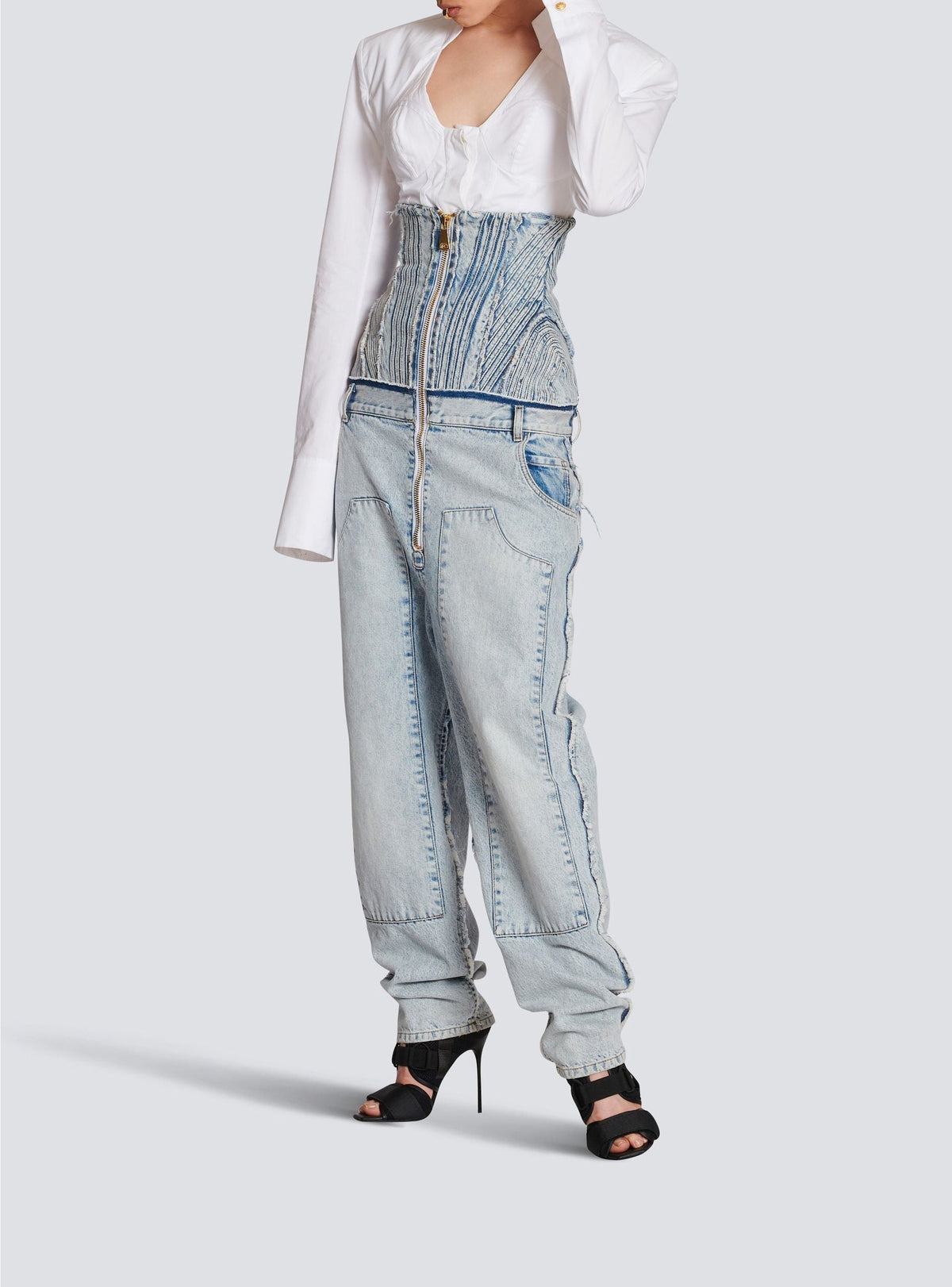 Jean boyfriend vintage - Bleu Jean Clair
