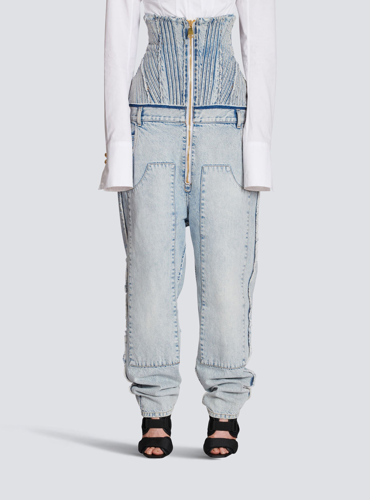 Jean boyfriend vintage - Bleu Jean Clair