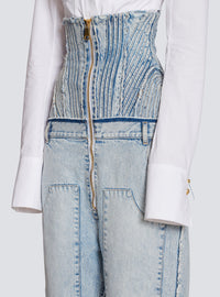 Jean boyfriend vintage - Bleu Jean Clair
